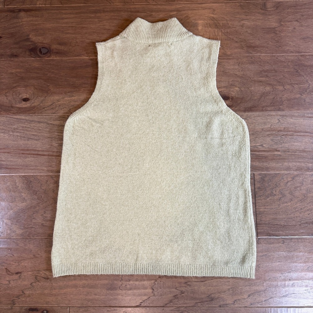 Tahari Women's Size L Sleeveless Mock Neck Knit Sweater Top Sage - Picture 4 of 6